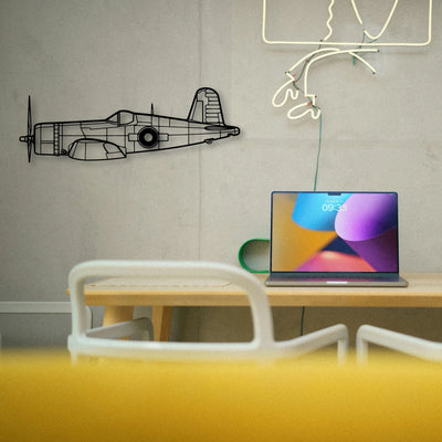 Stearman 2 Classic Aircraft Silhouette Metal Wall Art - Tinvibe