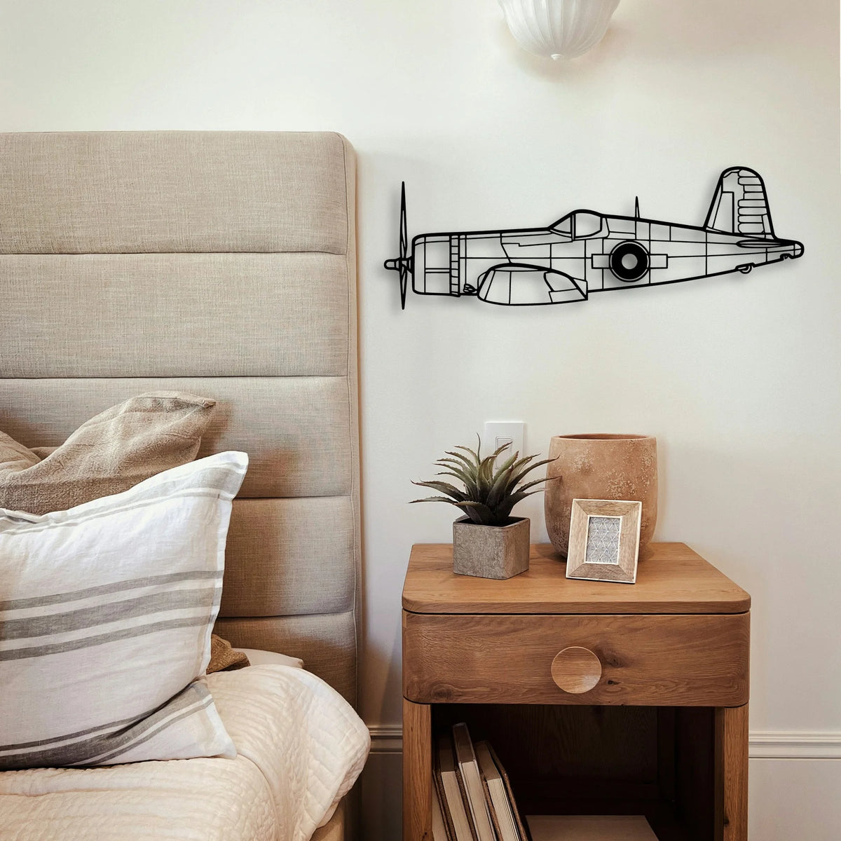 Stearman 2 Classic Aircraft Silhouette Metal Wall Art - Tinvibe