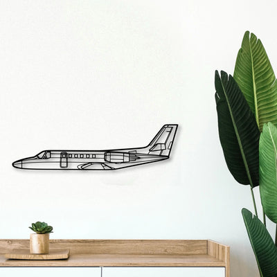 Stearman 75 Classic Aircraft Silhouette Metal Wall Art - Tinvibe