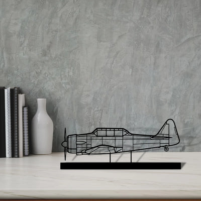 t-6g-texan-3 Silhouette Metal Art Stand - Tinvibe