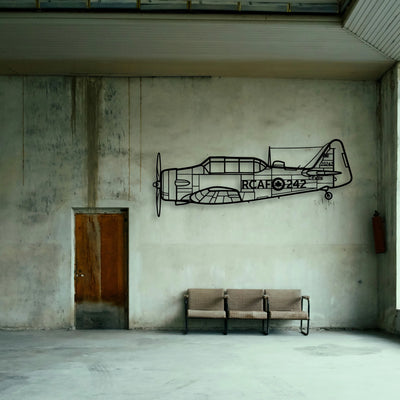 T33 2 Classic Aircraft Silhouette Metal Wall Art - Tinvibe