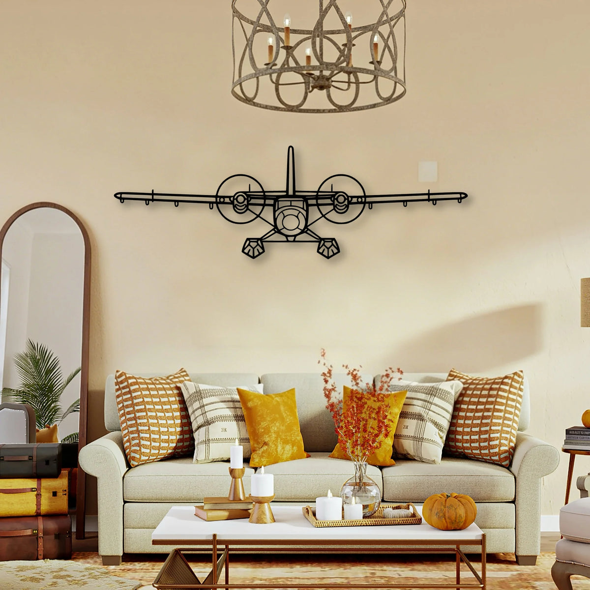 Tbm 850 Classic Aircraft Silhouette Metal Wall Art - Tinvibe