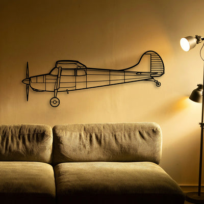 Tempest Classic Aircraft Silhouette Metal Wall Art - Tinvibe