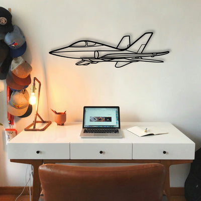Tornado 3 Classic Aircraft Silhouette Metal Wall Art - Tinvibe