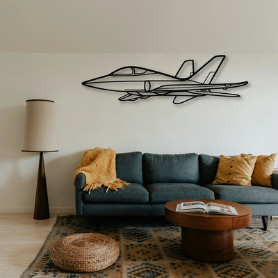 Tornado 3 Classic Aircraft Silhouette Metal Wall Art - Tinvibe