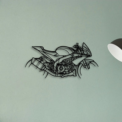 Tuono 2018 Classic Motorcycle Silhouette Metal Wall Art - Tinvibe