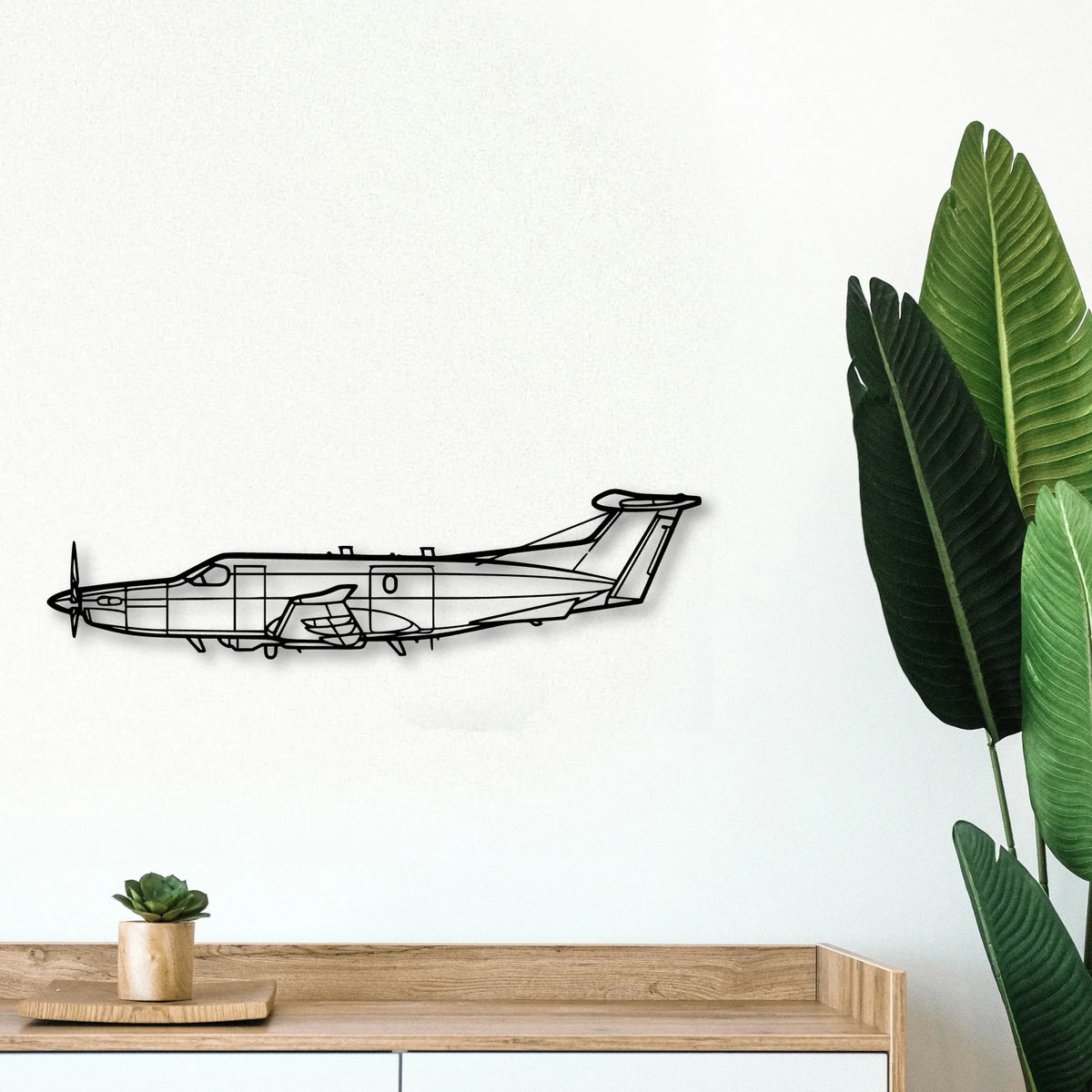U 28A Draco Classic Aircraft Silhouette Metal Wall Art - Tinvibe