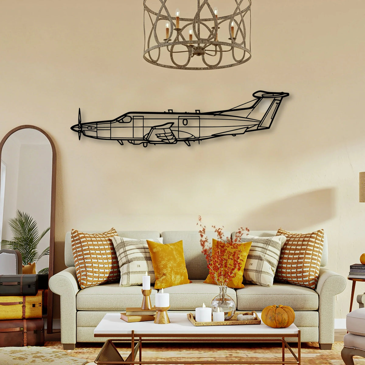U 28A Draco Classic Aircraft Silhouette Metal Wall Art - Tinvibe