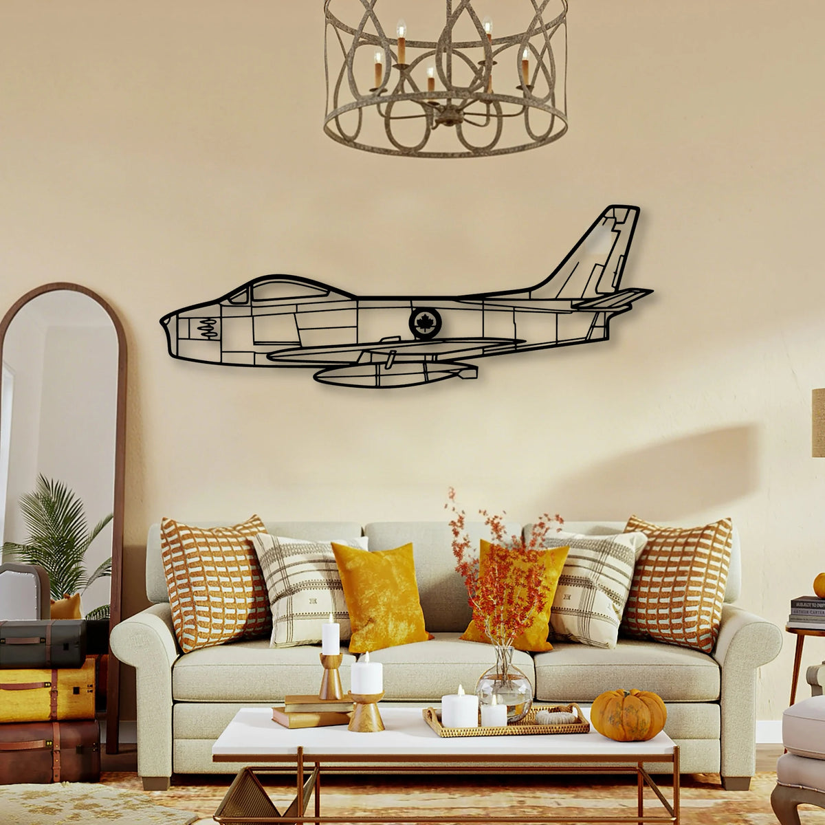 Viking 17 31A Classic Aircraft Silhouette Metal Wall Art - Tinvibe