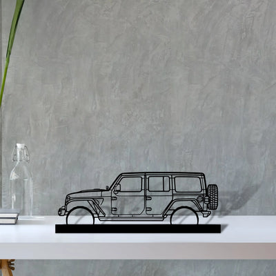 wrangler-2019-2 Silhouette Metal Art Stand - Tinvibe