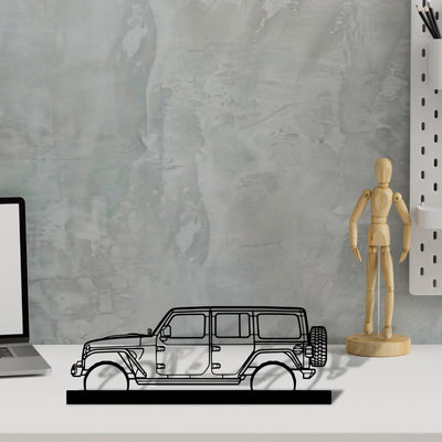 wrangler-2019-2 Silhouette Metal Art Stand - Tinvibe