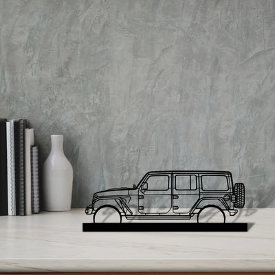 wrangler-2019 Silhouette Metal Art Stand - Tinvibe